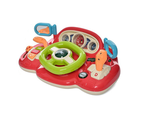 Дитячий ігровий Автотренажер 3 в 1 CY-7076B звуки машини, гальма Червоний