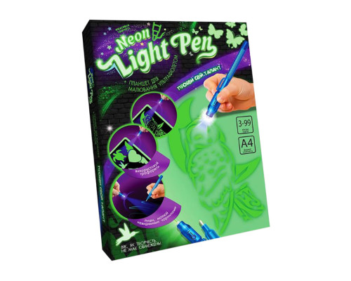 Набор для рисования ультрафиолетом Neon Light Pen NLP-01-01U с трафаретами
