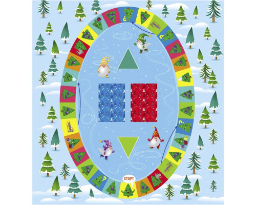 Дитячий ігровий набір "Прикрась ялинку" 21401 з гральним кубиком