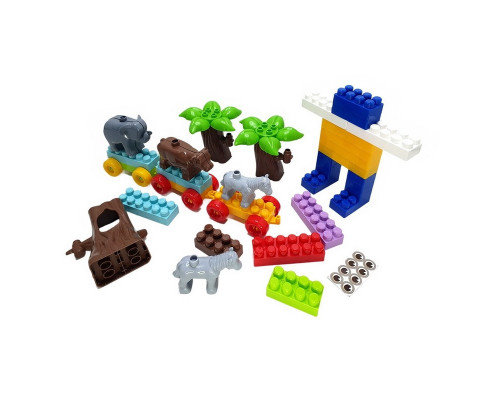 Дитячий блочний конструктор 013999/03 у пластиковому боксі, 252 деталі