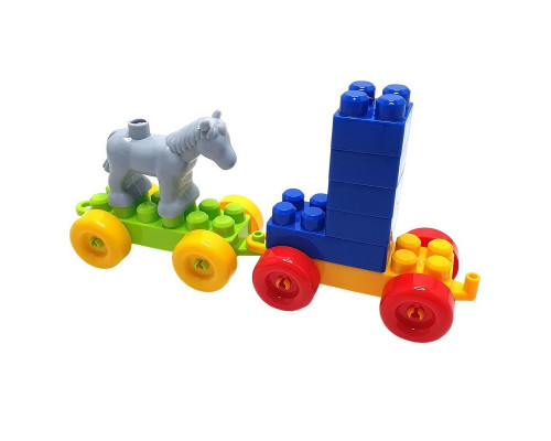 Дитячий блочний конструктор 013999/03 у пластиковому боксі, 252 деталі