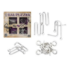 Набір металевих головоломок Ball Puzzless 3D Puzzle 473204, 4 штуки