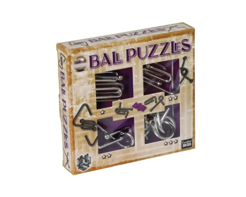 Набор металлических головоломок Ball Puzzless 3D Puzzle 473204, 4 штуки