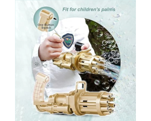 Генератор мильних бульбашок Bubble Gun Blaster "Кулемет" Bambi BB-04893