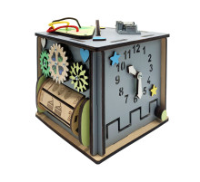 Развивающая игрушка Бизикуб Temple Group TG158746 15х15х15 см Серый