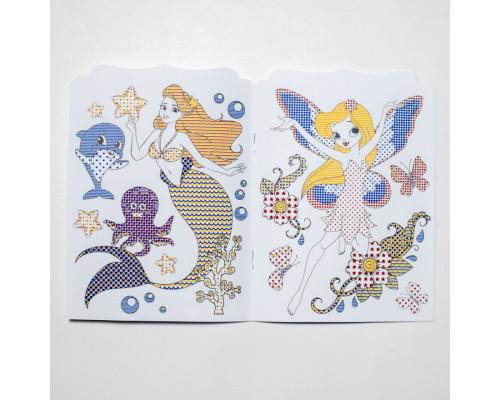 Водна розмальовка "Принцеси" 10171025, 8 сторінок, 22 наліпки