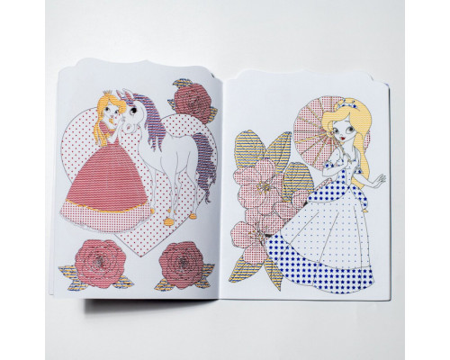 Водна розмальовка "Принцеси" 10171025, 8 сторінок, 22 наліпки