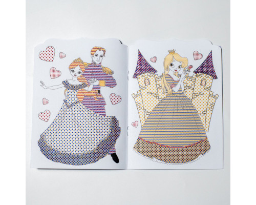 Водна розмальовка "Принцеси" 10171025, 8 сторінок, 22 наліпки