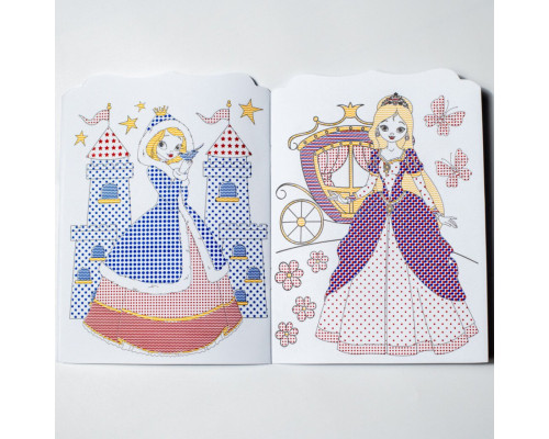 Водна розмальовка "Принцеси" 10171025, 8 сторінок, 22 наліпки