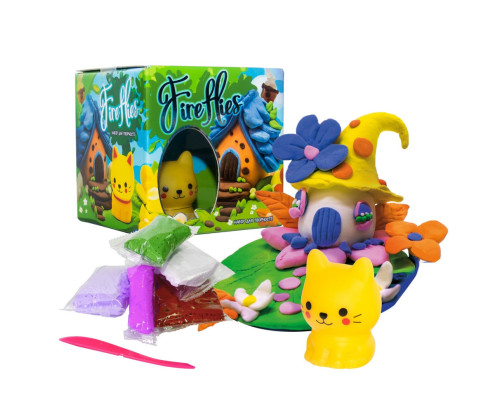 Набір для творчості "Fireflies - кошеня" 30411 світильник, маса для ліплення