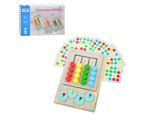 Детская развивающая игрушка-головоломка MD 0836-1 дерево, 26х18 см