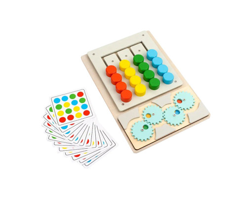 Детская развивающая игрушка-головоломка MD 0836-1 дерево, 26х18 см