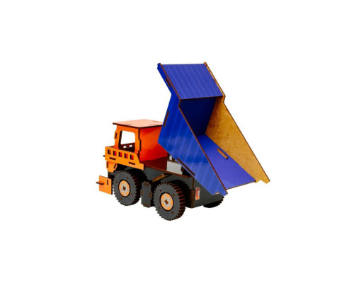 Деревянный 3D конструктор Самосвал Puz-00920, 96 деталей