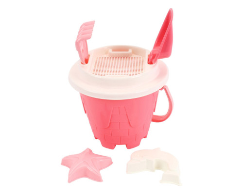 Дитяча іграшка "Набір для гри з піском" 1553TXK пасочки, лопатка, граблі
