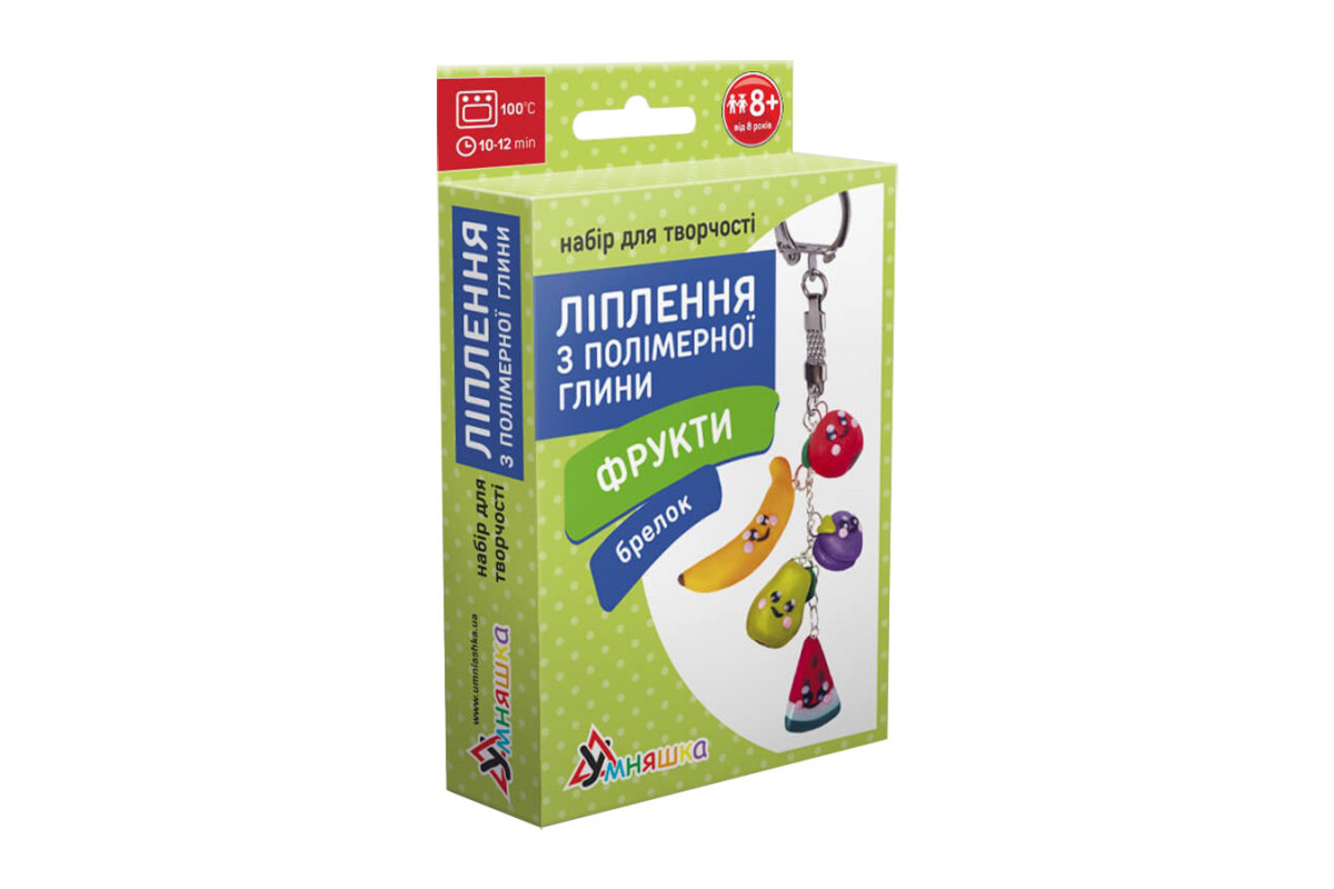 Детский набор для лепки из полимерной глины "Фрукты" (ПГ-003) PG-003 брелок Детский набор для лепки из полимерной глины "Фрукты" (ПГ-003) PG-003 брелок
