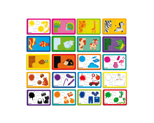 Пазли "Знайди пару. Кольори та забарвлення тварин" VT5003-02 Укр