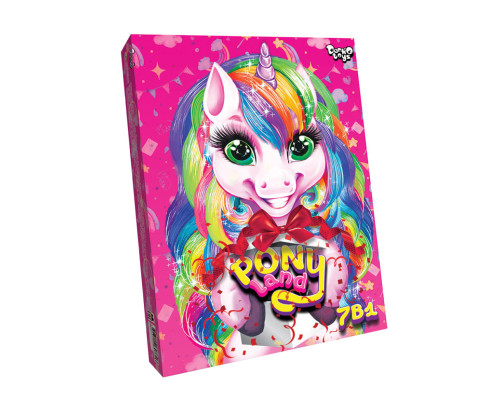 Дитячий набір креативної творчості "Pony Land" PL-01-01U, 7 в 1