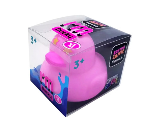 Дитячий антистрес "Крутий заміс - I'm Ducky XL" MonsterGum AS25003 Рожевий