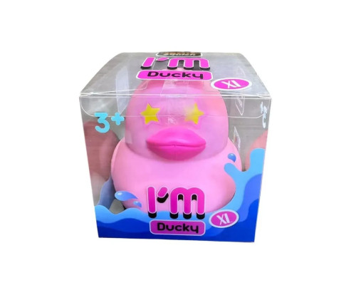 Дитячий антистрес "Крутий заміс - I'm Ducky XL" MonsterGum AS25003 Рожевий