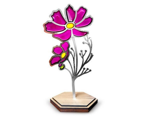 Набор для витражной живописи по номерам "Лепестки лета" FDSGK-016