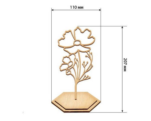Набор для витражной живописи по номерам "Лепестки лета" FDSGK-016