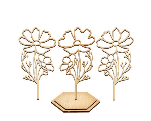 Набор для витражной живописи по номерам "Лепестки лета" FDSGK-016