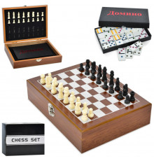 Набір настільних ігор 2 в 1 XQ12095 шахи, доміно