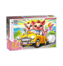 Дитяча гра-пазл "Свинки" Енергія Плюс 188403, 12 елементів