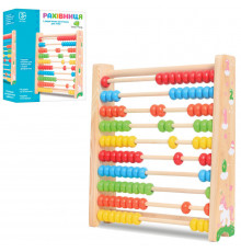 Дерев'яна дитяча іграшка "Рахівниця" MD 2299 розмір 24 см