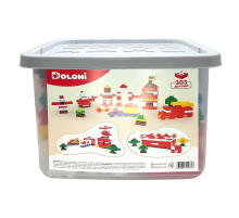 Детский блочный конструктор 013999/04 в пластиковом боксе, 303 детали