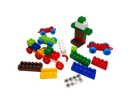 Дитячий блочний конструктор 013999/04 у пластиковому боксі, 303 деталі