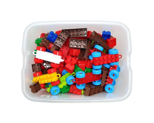 Дитячий блочний конструктор 013999/04 у пластиковому боксі, 303 деталі