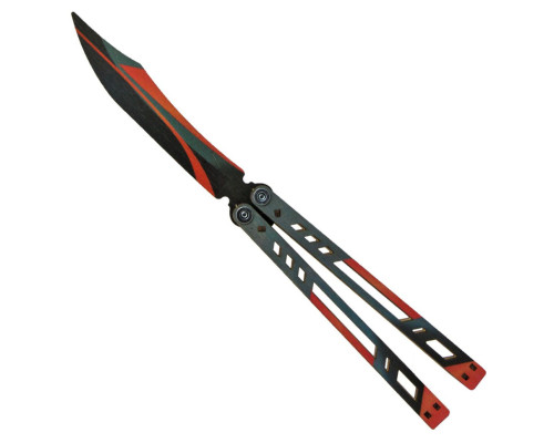 Нож деревянный сувенирный "SO-2 БАБОЧКА BLACK WIDOW" SO2BAL-B