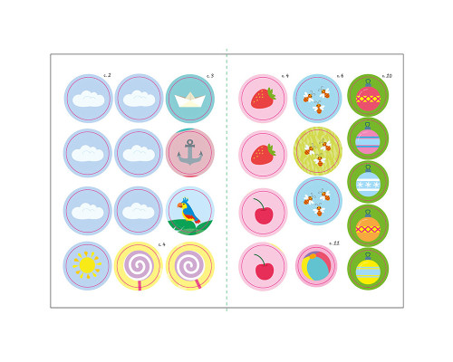 Книга з наклейками Малюк Киць-Киць "Цифри" 1841004, 12 сторінок