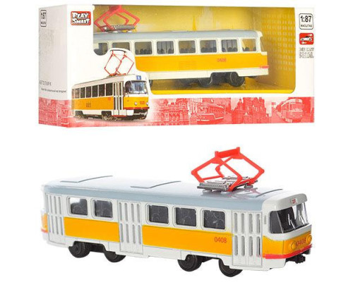 Іграшкова модель Трамвай PLAY SMART 6411 інерційний  6411B