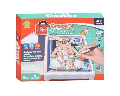Детская настольная игра "Crazy Doctor" 1295-3 игровое поле, рулетка