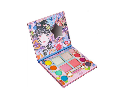 Детская палетка теней для век IG2943, 12 цветов, с аппликатором