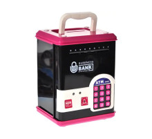 Детская копилка-сейф WF-3015H(Pink) музыка, свет, пароль, имитация отпечатка