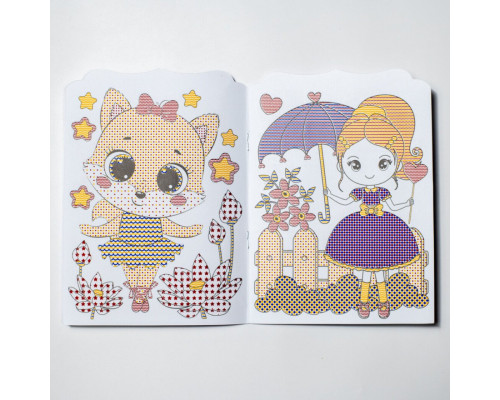 Водна розмальовка "Дівчата" 10171026, 8 сторінок, 20 наліпок