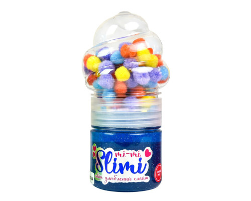 Іграшка-антистрес Слайм Mi-mi Slimi 71827ST(Blue) з помпонами