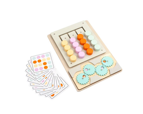 Детская развивающая игрушка-головоломка MD 0836-2 дерево, 26х18 см