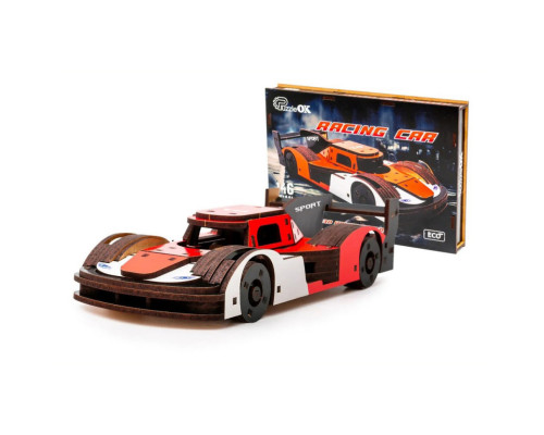 Деревянный 3D конструктор Racing Car Puz-01037, 146 деталей