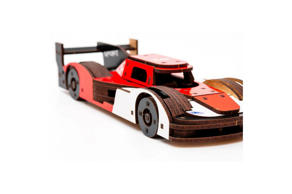 Деревянный 3D конструктор Racing Car Puz-01037, 146 деталей Деревянный 3D конструктор Racing Car Puz-01037, 146 деталей