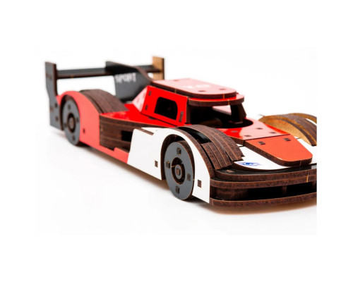 Деревянный 3D конструктор Racing Car Puz-01037, 146 деталей