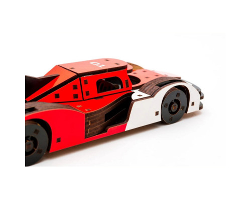 Деревянный 3D конструктор Racing Car Puz-01037, 146 деталей