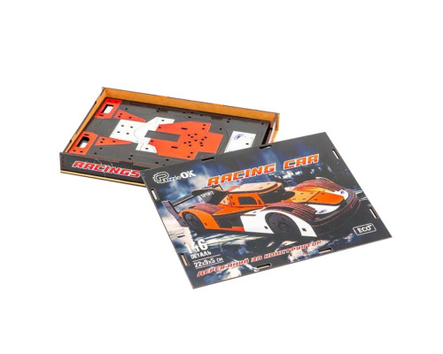 Деревянный 3D конструктор Racing Car Puz-01037, 146 деталей