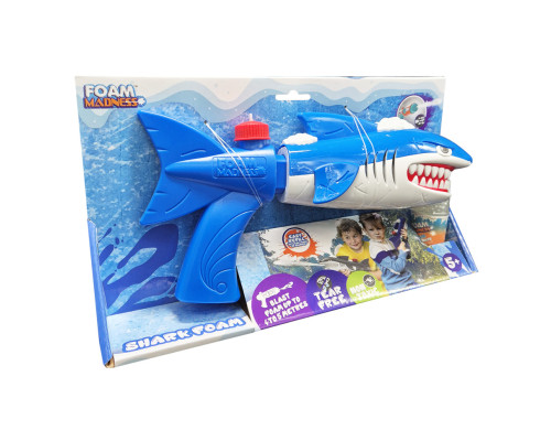 Водный пистолет Shark Foam F9101(Blue) стреляет пеной, дальность 4-5 метров
