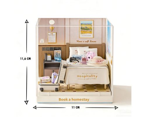 Конструктор-румбокс Гостиничный номер Mini House 8038-MH серии "Интерьер Мини"