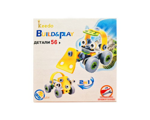 Конструктор Build&Play 2 в 1 "Будівельники" HANYE J-7725, 56 елемента