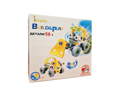 Конструктор Build&Play 2 в 1 "Будівельники" HANYE J-7725, 56 елемента
